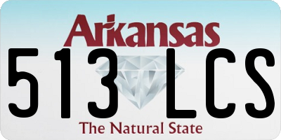 AR license plate 513LCS