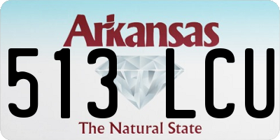 AR license plate 513LCU