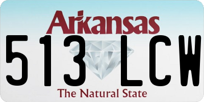 AR license plate 513LCW