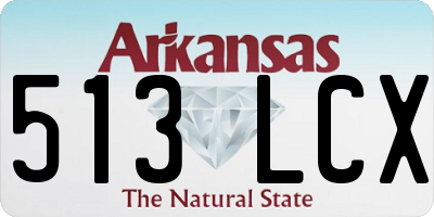 AR license plate 513LCX