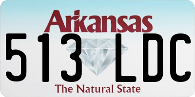 AR license plate 513LDC