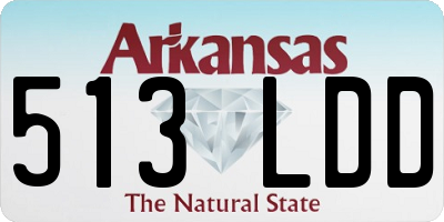 AR license plate 513LDD