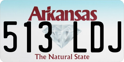 AR license plate 513LDJ