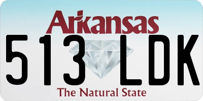 AR license plate 513LDK