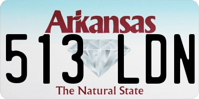 AR license plate 513LDN