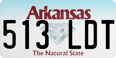 AR license plate 513LDT