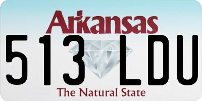 AR license plate 513LDU
