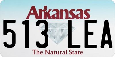 AR license plate 513LEA