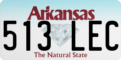 AR license plate 513LEC