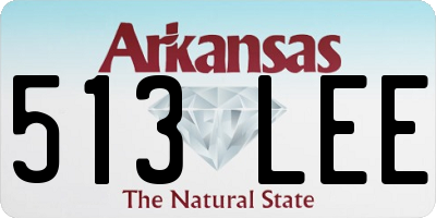 AR license plate 513LEE