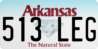 AR license plate 513LEG