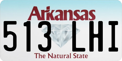 AR license plate 513LHI