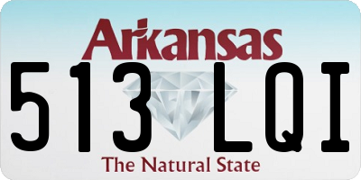 AR license plate 513LQI