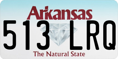 AR license plate 513LRQ