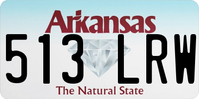 AR license plate 513LRW