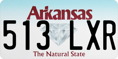AR license plate 513LXR