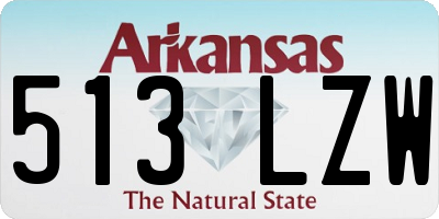 AR license plate 513LZW