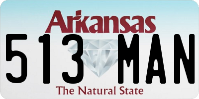 AR license plate 513MAN