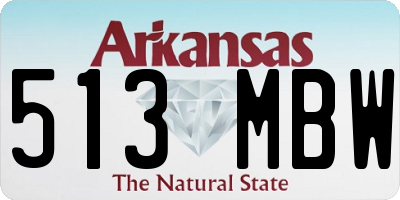 AR license plate 513MBW