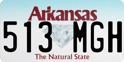 AR license plate 513MGH