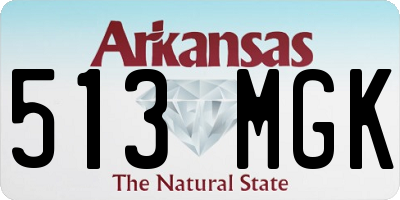AR license plate 513MGK