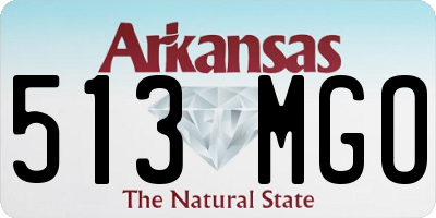 AR license plate 513MGO