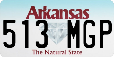 AR license plate 513MGP