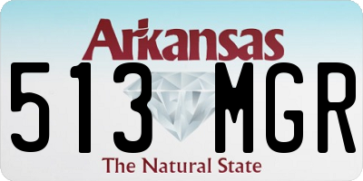 AR license plate 513MGR