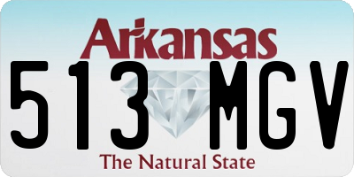 AR license plate 513MGV