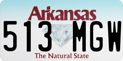 AR license plate 513MGW