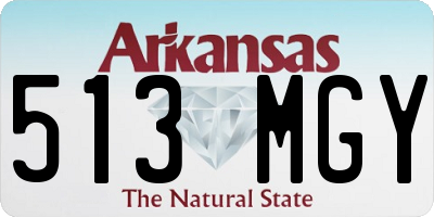 AR license plate 513MGY