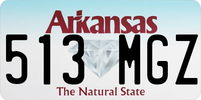 AR license plate 513MGZ