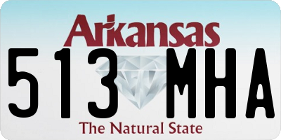AR license plate 513MHA