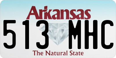 AR license plate 513MHC