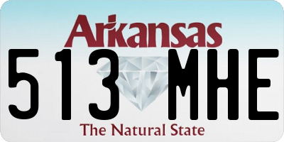 AR license plate 513MHE