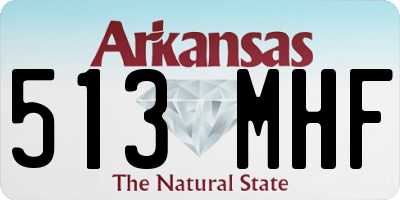AR license plate 513MHF