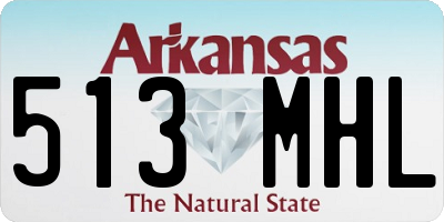 AR license plate 513MHL