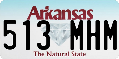 AR license plate 513MHM