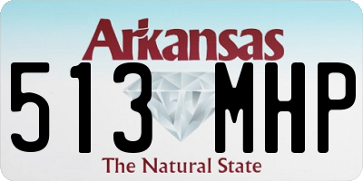 AR license plate 513MHP