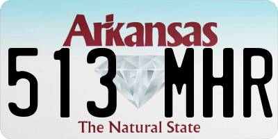 AR license plate 513MHR