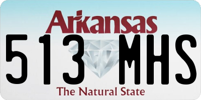 AR license plate 513MHS