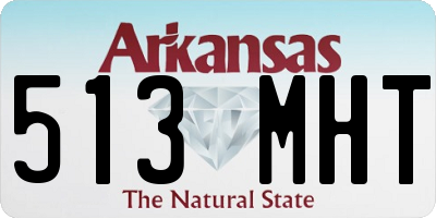 AR license plate 513MHT