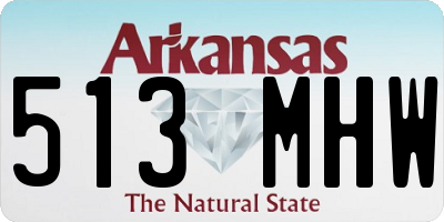 AR license plate 513MHW
