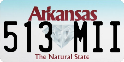 AR license plate 513MII