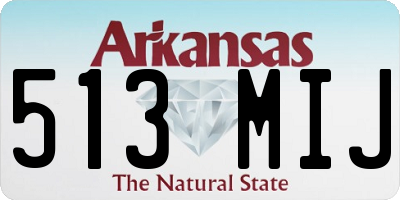 AR license plate 513MIJ