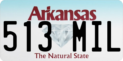 AR license plate 513MIL