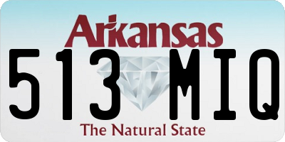 AR license plate 513MIQ