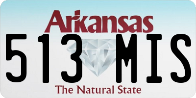 AR license plate 513MIS
