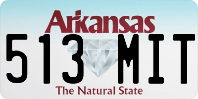 AR license plate 513MIT