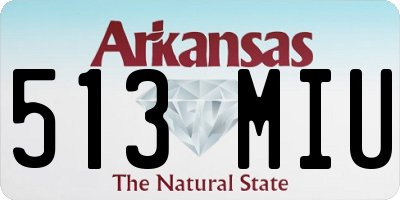 AR license plate 513MIU